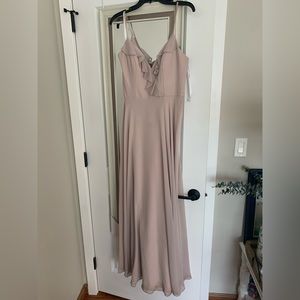 Hayley Paige Occasions bridesmaid dress taupe/beige